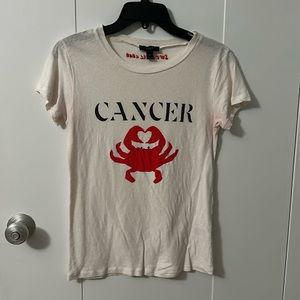 J. Crew Cancer Zodiac T-Shirt Sz S
